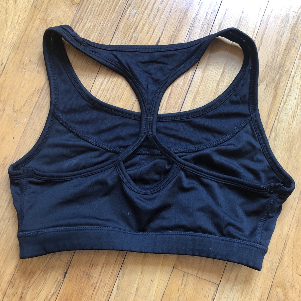 Reebok Women Workout Sports Bra Black Size S Small Mesh Racerback Athletic - Picture 8 of 11